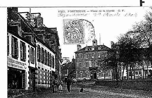 Ville de PONTRIEUX Carte postale ancienne